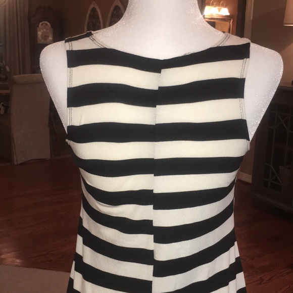 Olivia Rae black and white striped dress in medium - Picture 5 of 6